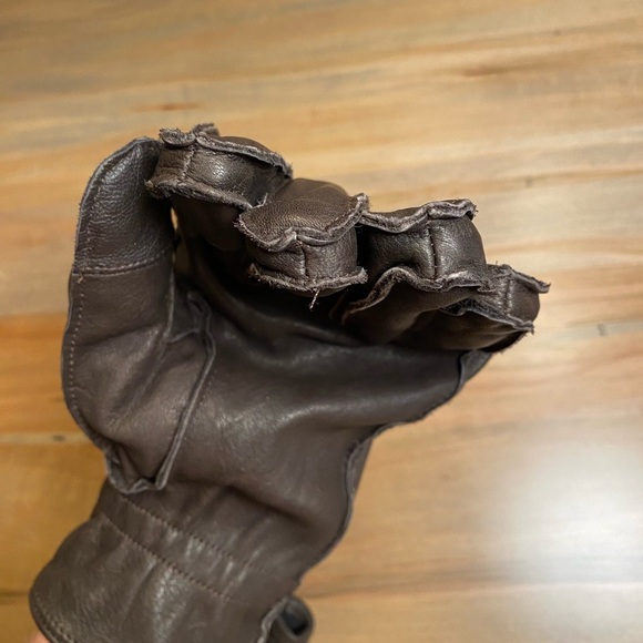 Men’s Leather Gloves NWT size S/M By Goodfellow & Co - Picture 2 of 7